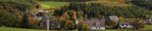 Herbstlicher Ausblick vom Friedhof